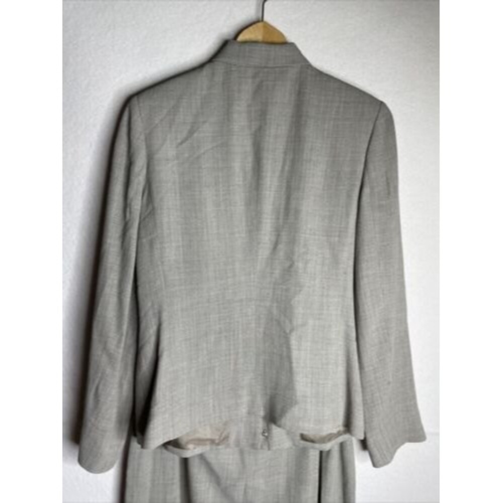 Liz Claiborne Womens Normcore Vicosse Wool 2 Piece Jacket Skirt Suit Size 10 - Picture 11 of 12